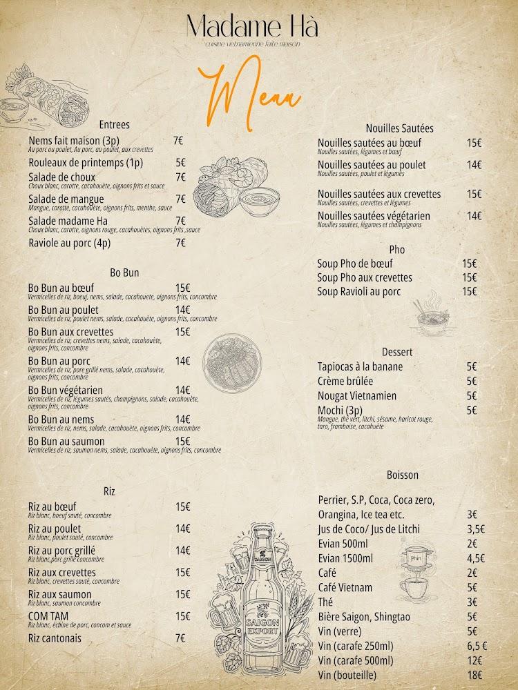 Madame Ha - Menu Image 2