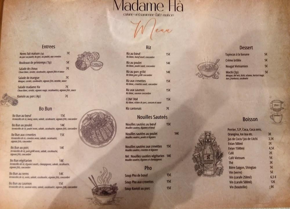 Madame Ha - Menu Image 3